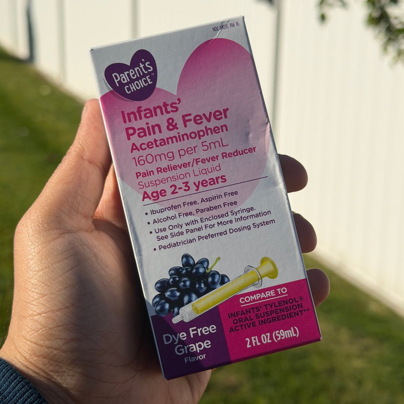 Infants’ Pain & Fever relief (Grape)
