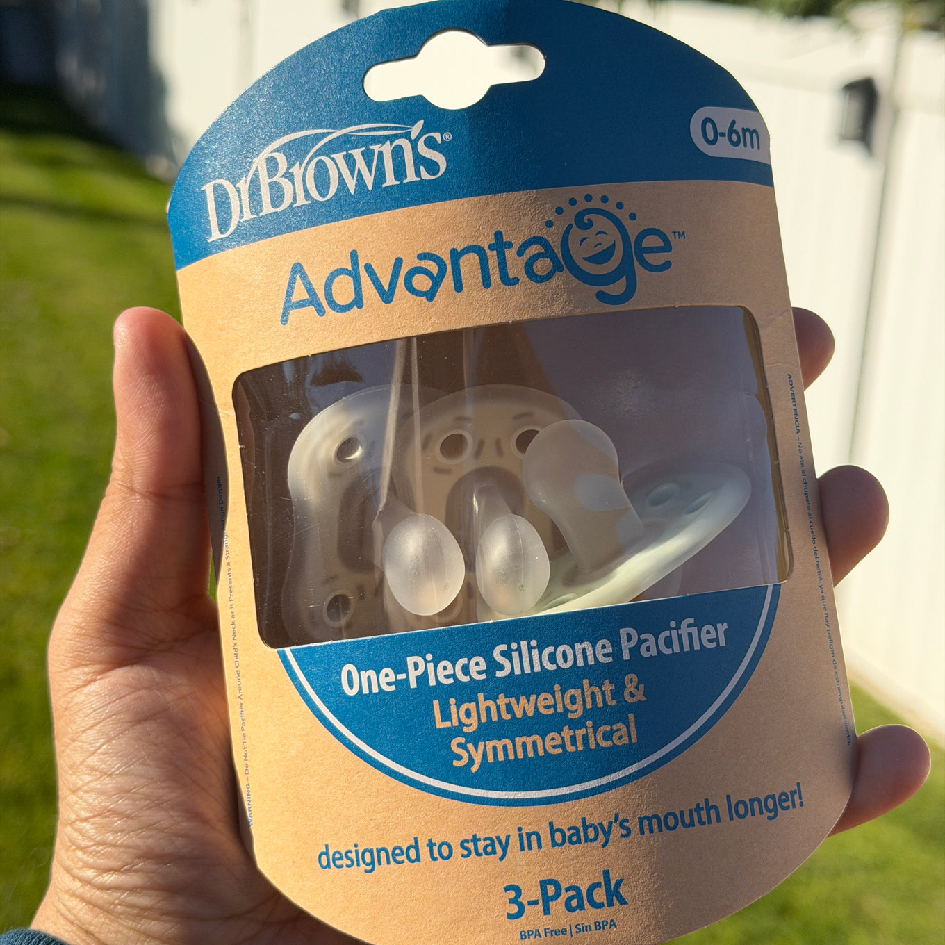 Dr Brown’s Advantage Pacifier 3-pack