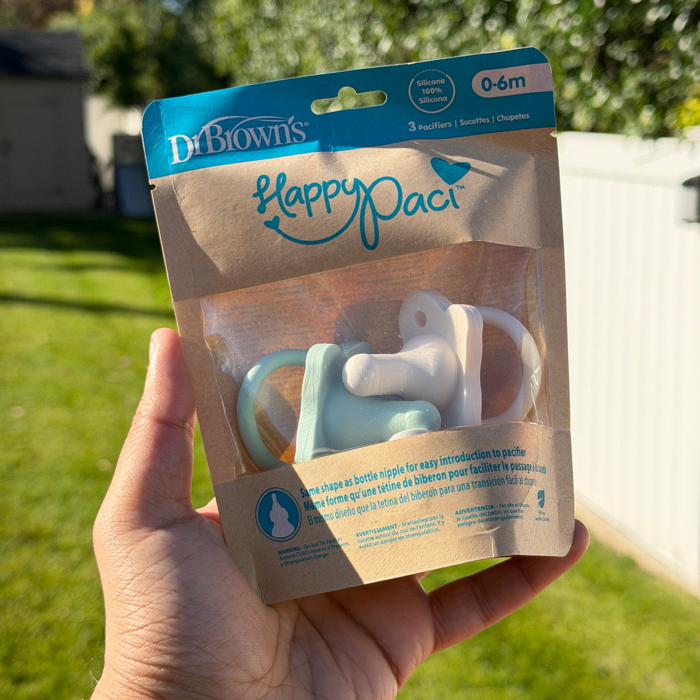 Dr Brown’s Happy Paci 100% silicone 3-pack