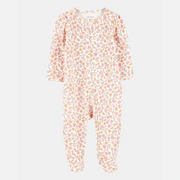 Floral 2-Way Zip Cotton Sleep & Play Pajamas- Pink