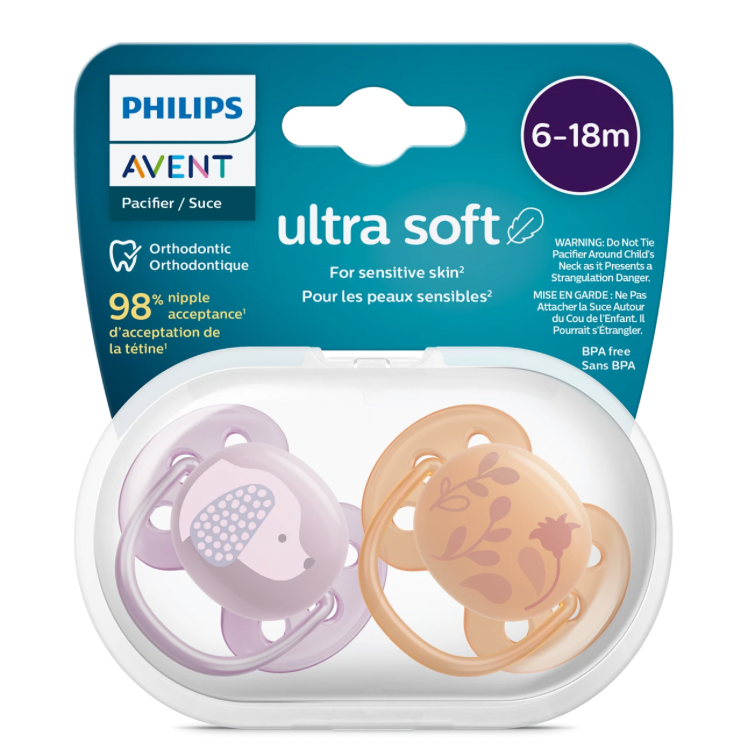 Philips Avent Ultra Soft pacifier 2 Pack 6-18 months