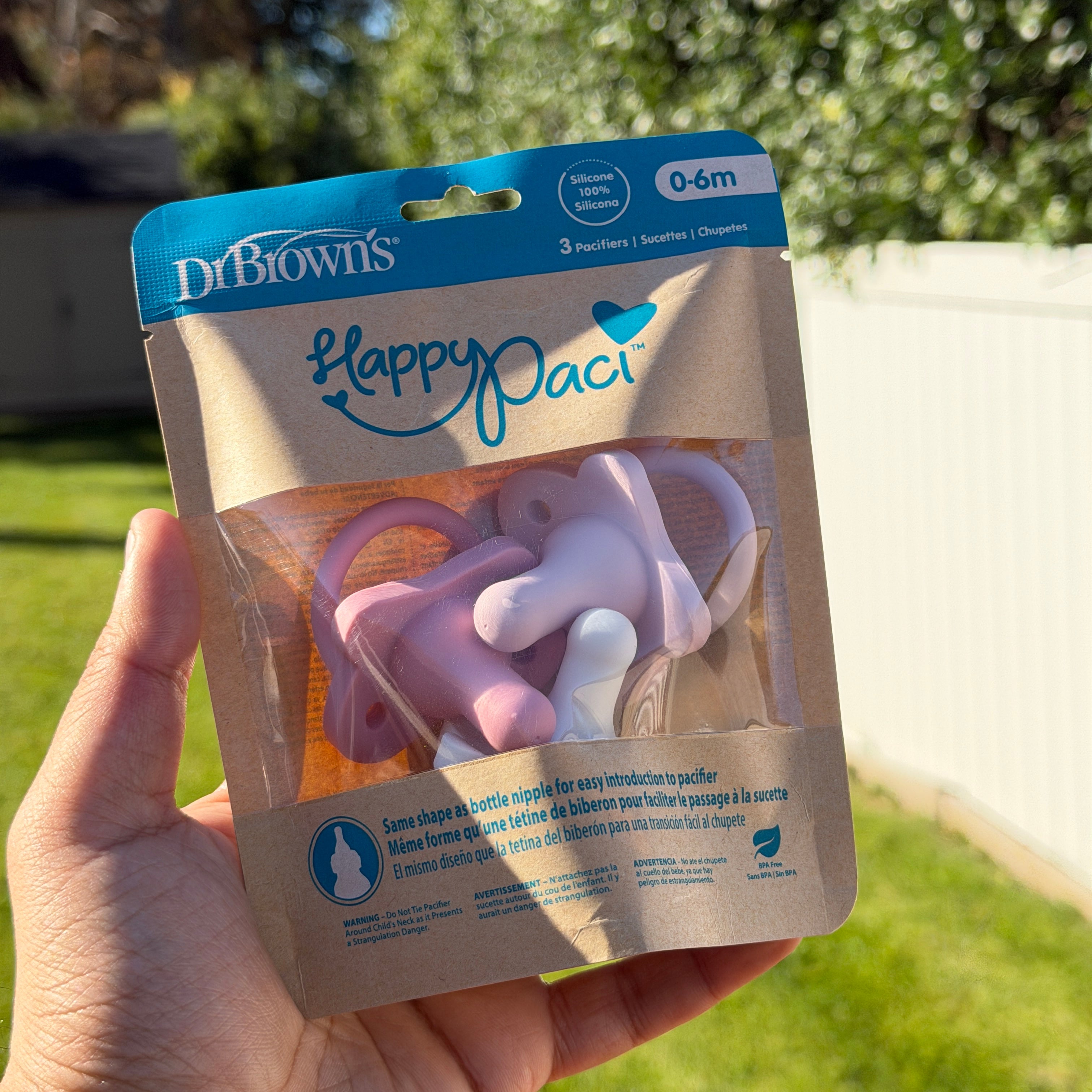 Dr Brown’s Happy Paci 100% silicone 3-pack