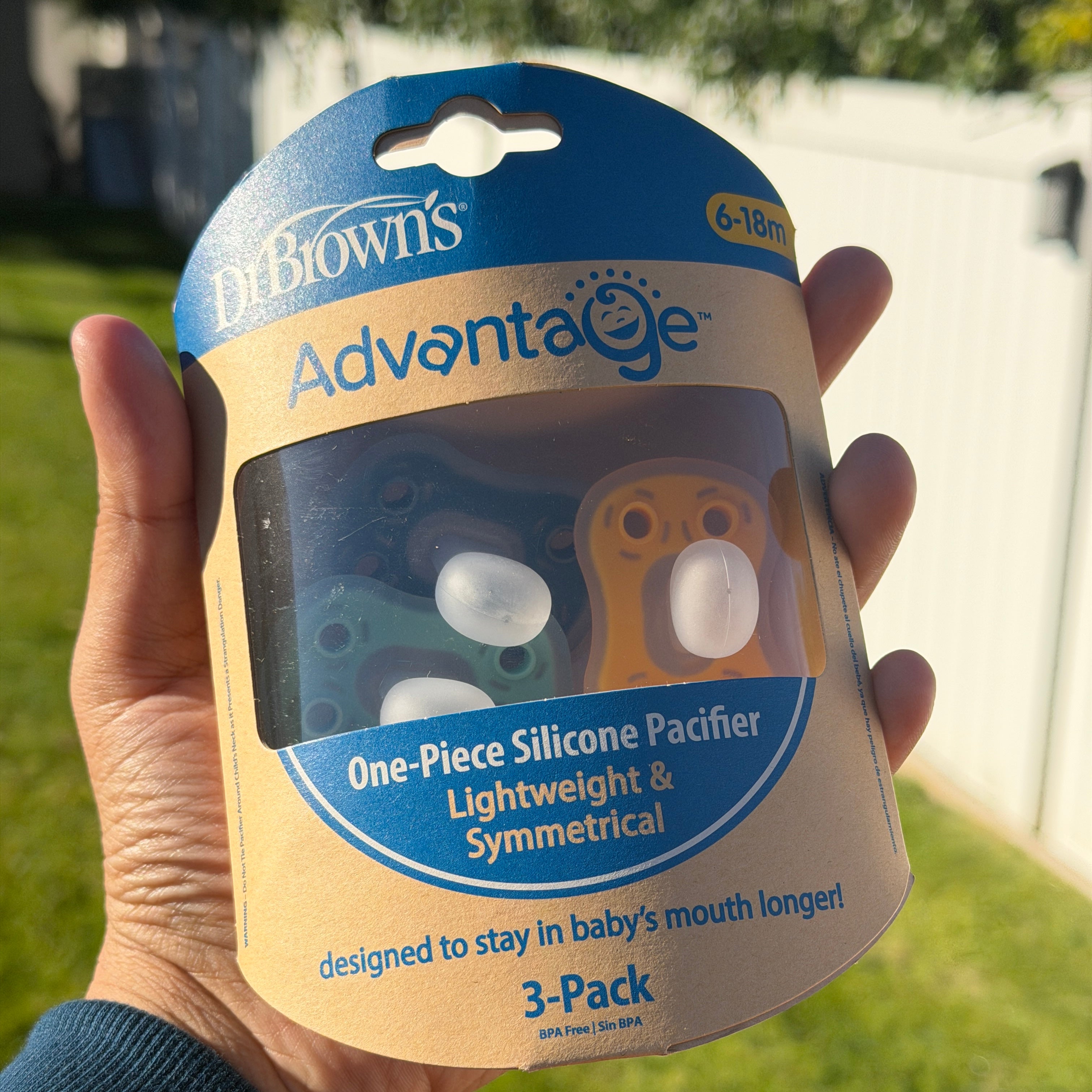 Dr Brown’s Advantage Pacifier 3-pack