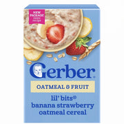 Gerber Lil bits oatmeal banana strawberry cereal 227g (New Packaging)
