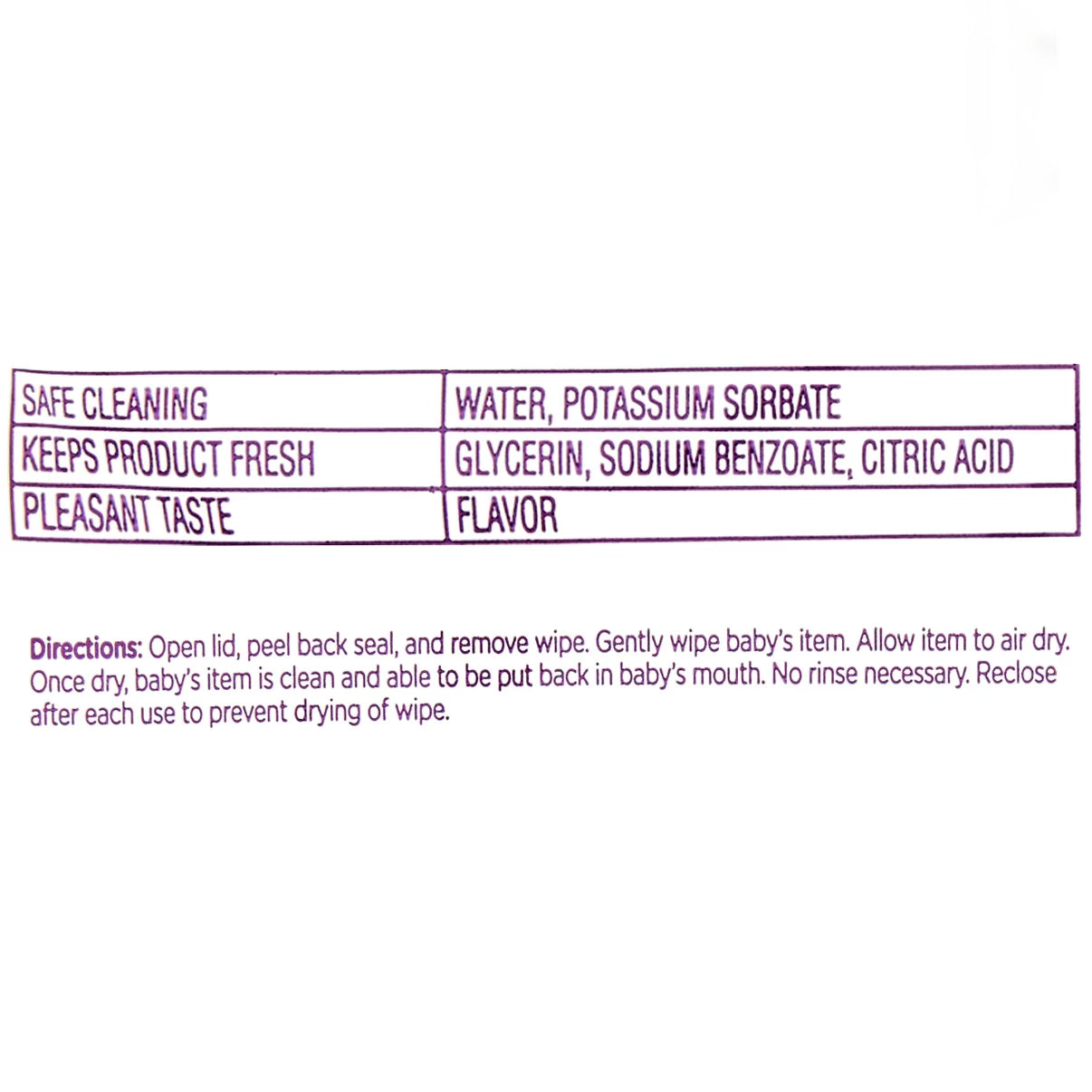 Parent’s choice Pacifier Wipes (40 count)