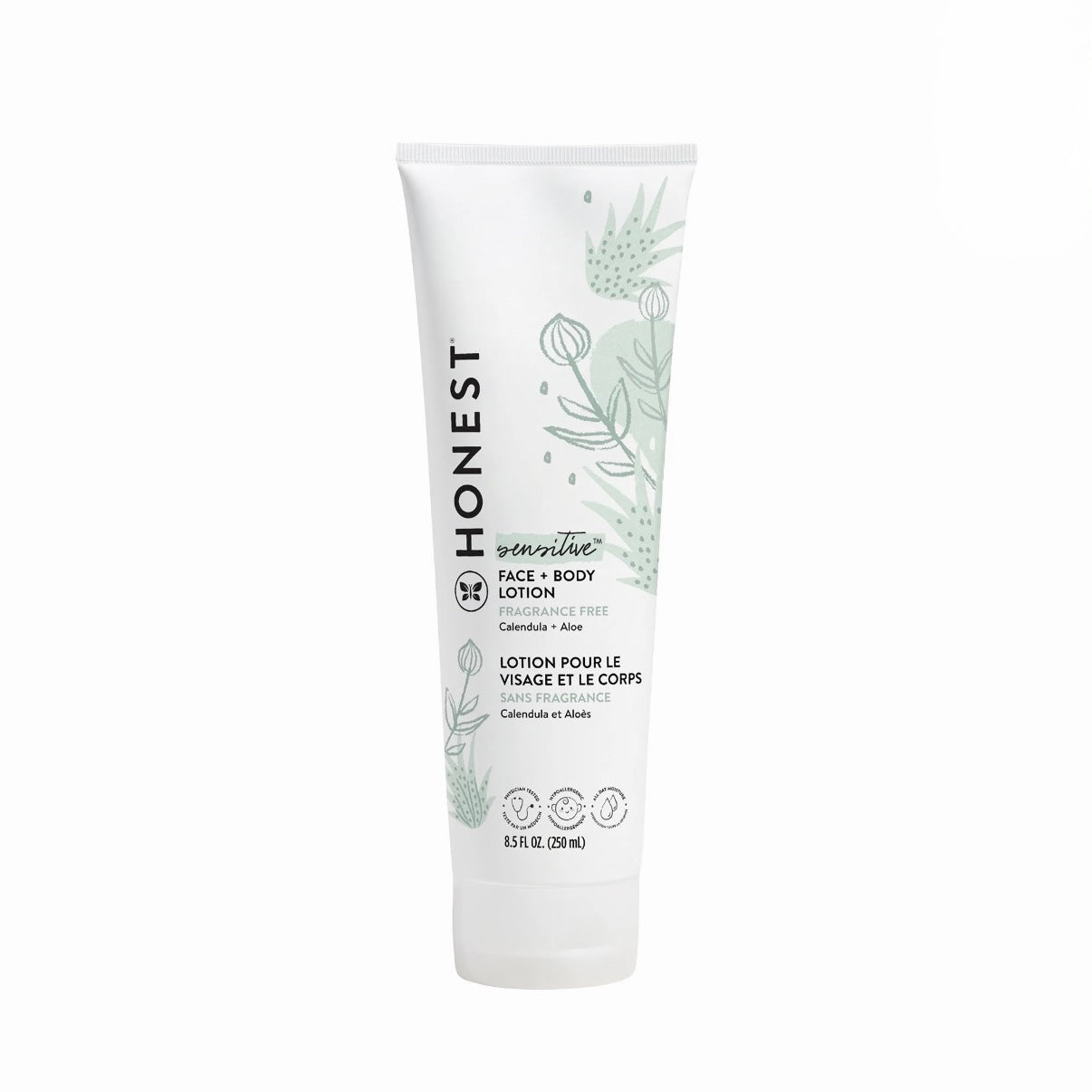 Honest Sensitive baby Face + Body lotion Fragrance free 250ml