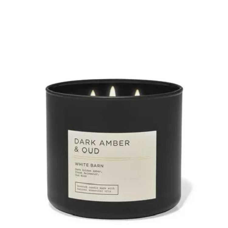 Dark Amber & Oud 3-Wick Candle