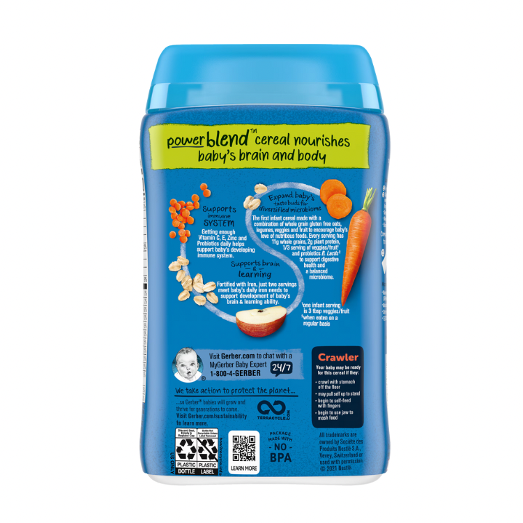 Cereal (Probiotic Oatmeal Lentil carrot & apple) 227g