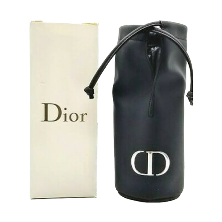 Buy Original Christian Dior Black Leather Tie Makeup Bag Online in Pakistan | Rack Essentials